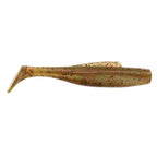 DieZel MinnowZ soft plastic lure, orange-brown with red speckles and wide tail