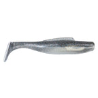DieZel MinnowZ soft fishing lure, light gray with blue speckled shimmer