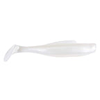 DieZel MinnowZ soft fishing lure, translucent white with faint texture