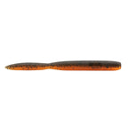 Thick 6-inch stick bait, orange-brown body with dark speckles