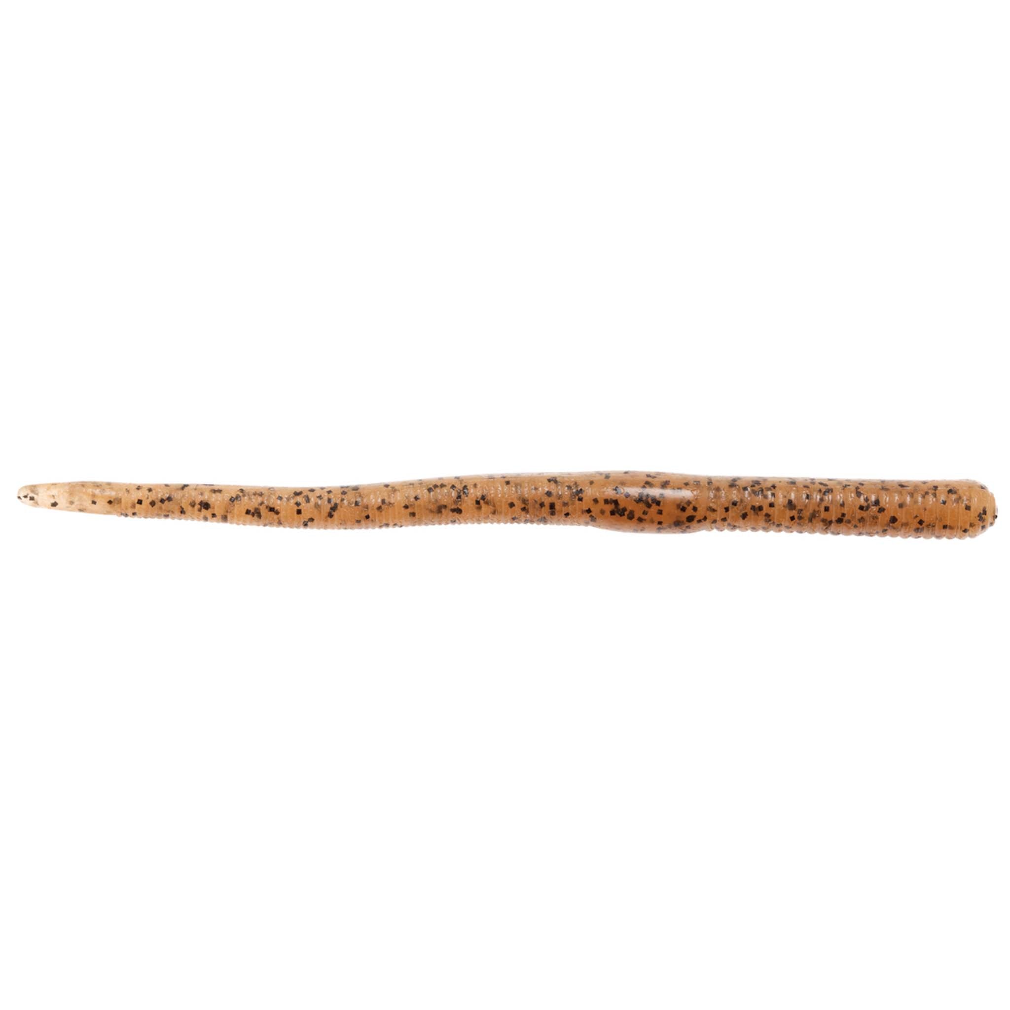 Finesse WormZ soft plastic worm lure, tan with dark speckled back