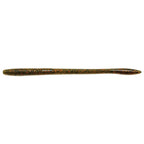 Finesse WormZ soft plastic worm lure, brown with red-orange flecks
