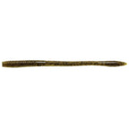 Olive brown fishing worm lure with fine dark speckles