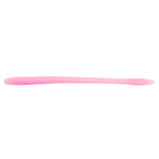 Light pink fishing worm lure with subtle speckled texture