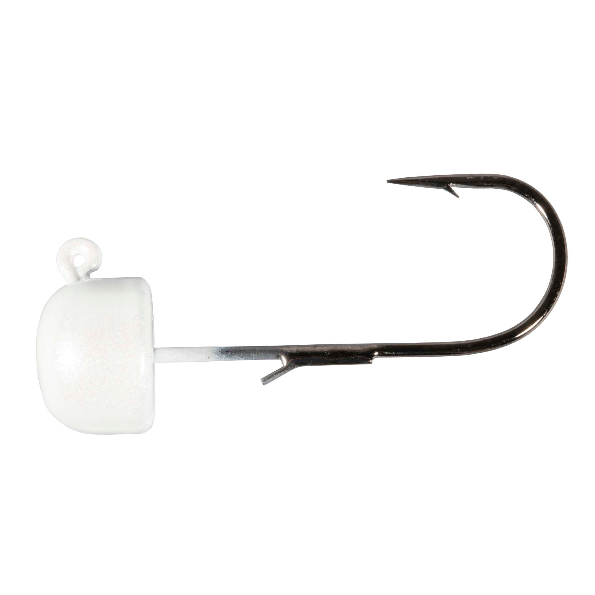 Pearl mushroom fishing jig with weedless hook