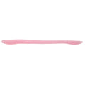 Floating worm lure in bubblegum pink, long ribbed body