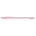 Floating worm lure in bubblegum pink, long ribbed body