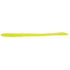 Floating worm lure in chartreuse green, long ribbed body