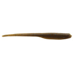 Brown and gold speckled shad-style soft plastic fishing lure