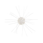 Fuzzy spiky cat toy, light gray with glitter center