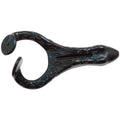 Dark blue soft plastic frog lure with speckled finish and molded body texture
