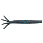 Hula StickZ fishing lure, dark blue glitter body with blue-striped forked tail