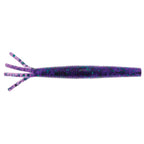 Purple speckled soft plastic fishing lure with multi-prong tentacles