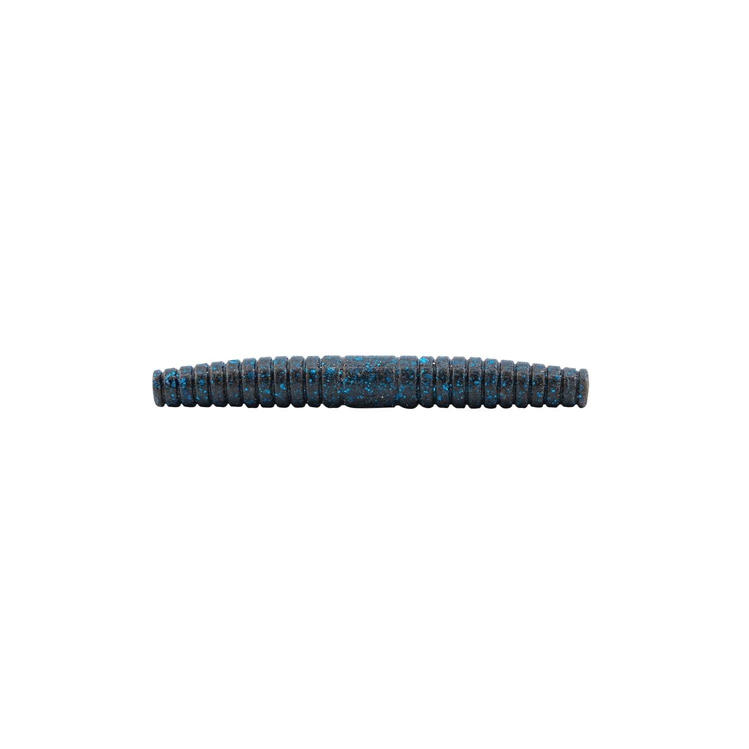 Segmented soft plastic fishing lure, blue dark body