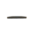 Segmented soft plastic fishing lure, dark gray body