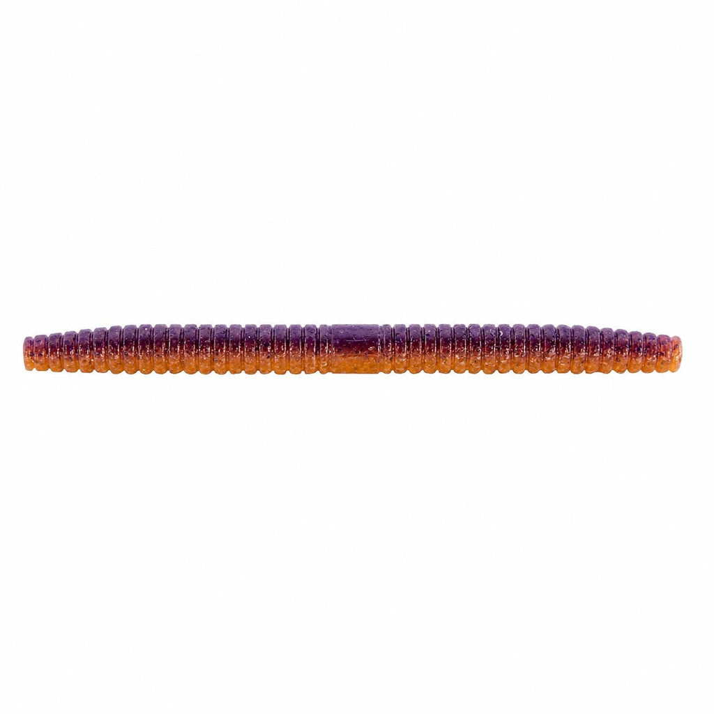 Kingpin fishing lure, purple and orange segmented body