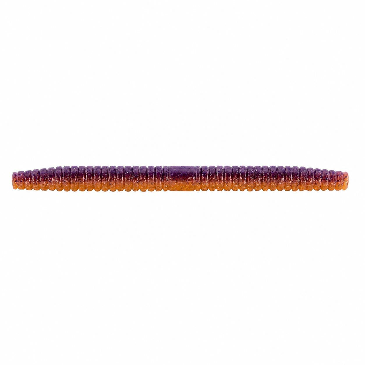 Kingpin fishing lure, purple and orange segmented body