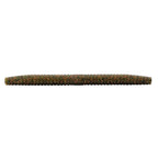 Fishing soft plastic lure, olive-brown speckled segmented body