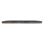 Segmented soft plastic fishing lure, dark gray/blue body
