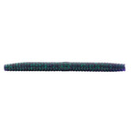 Fishing soft plastic lure, teal and purple speckled segmented body