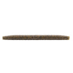 Fishing soft plastic lure, gray-brown color with speckled segmented body