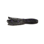 Llama TubeZ soft tube lure in dark gray with purple speckled tail