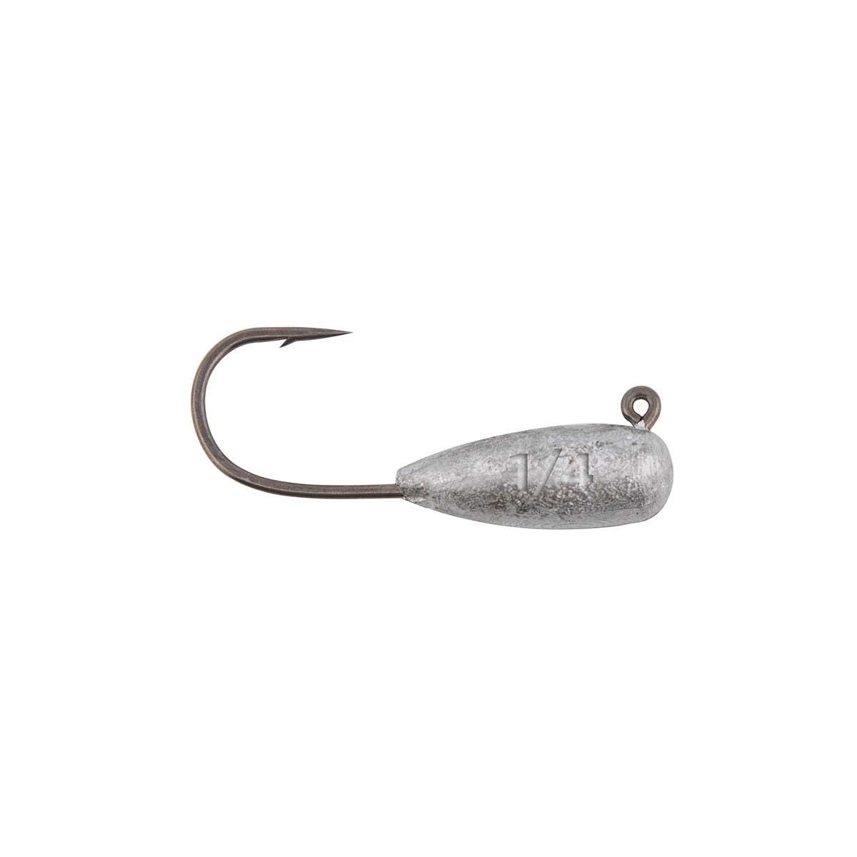 Llama TubeZ jighead 1/4 oz with offset hook and gray lead head