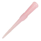 Micro WormZ soft plastic worm lure in translucent pale pink with pink head