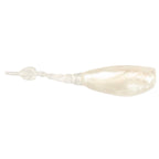 StingerZ translucent cream fishing lure with tapered body and ribbon tail
