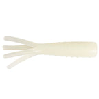 White soft plastic fishing lure with translucent body and five short tentacle legs