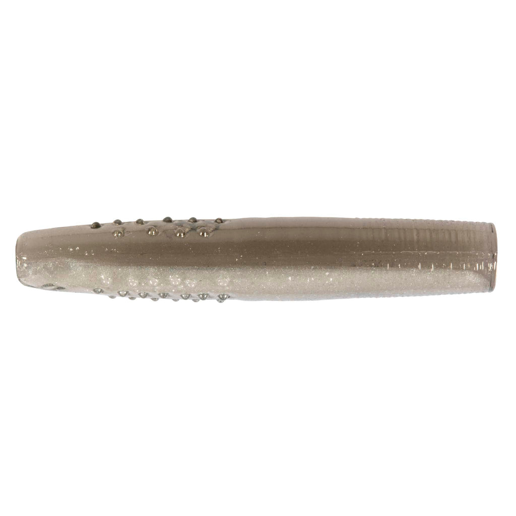 Micro TRD fishing lure, translucent gray with small bead-like dots along the top