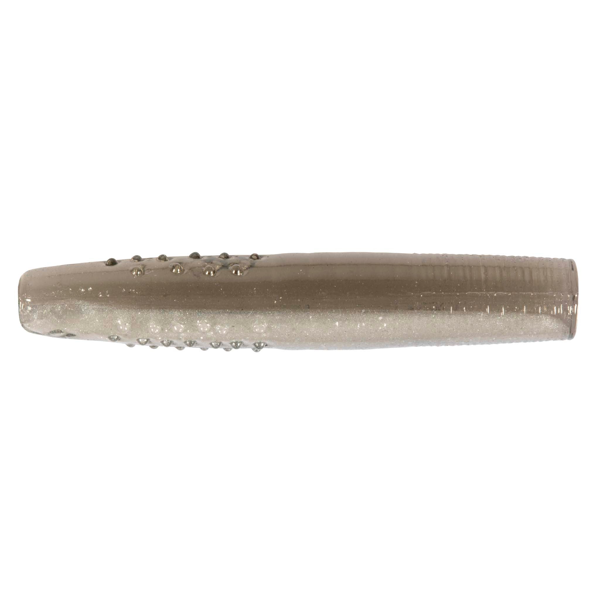 Micro TRD fishing lure, translucent gray with small bead-like dots along the top