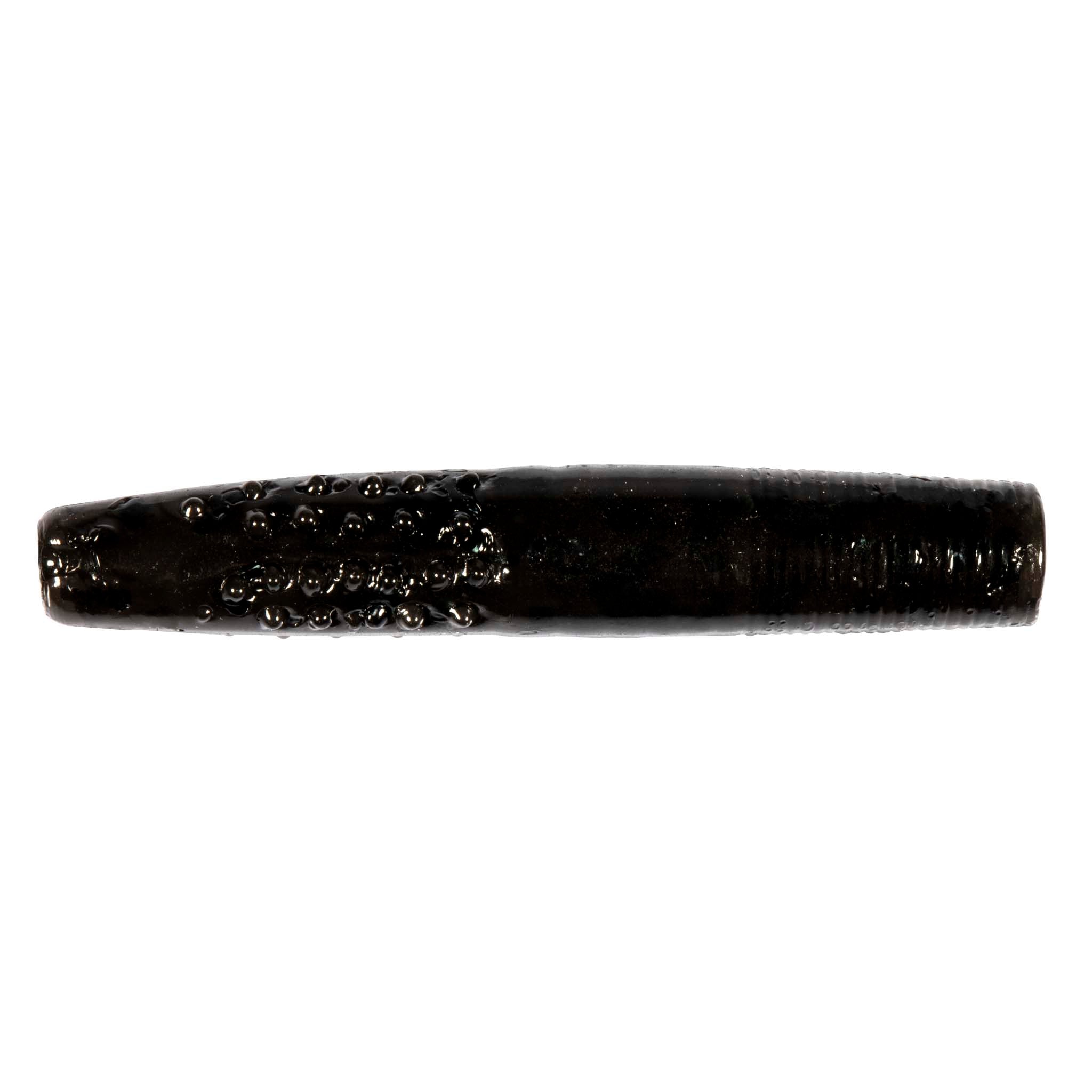 Micro TRD fishing lure, solid black with glossy finish and dense speckled beads