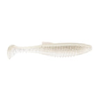 Octane MinnowZ soft shad lure, pearly white body with subtle speckling