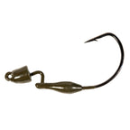 Pro BulletZ jig hook with green pumpkin olive head and round eyelet