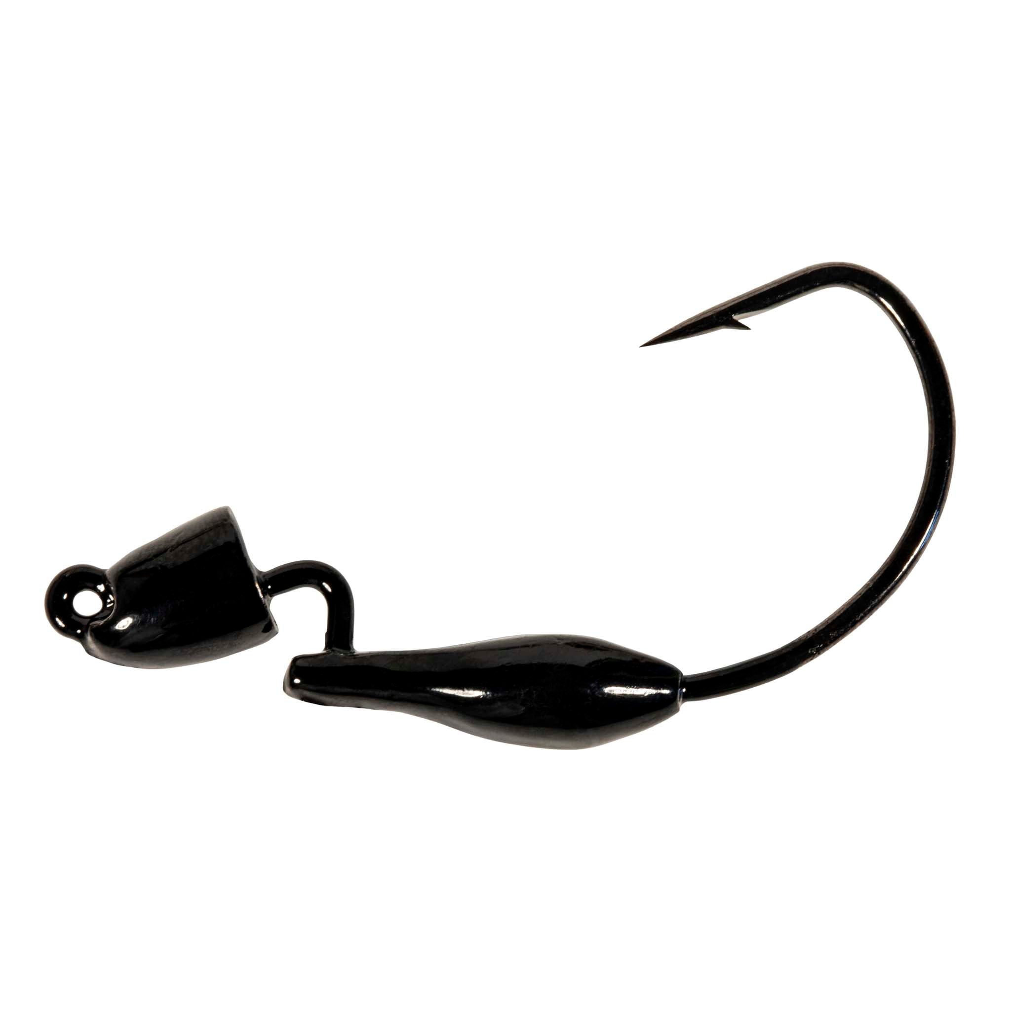 Pro BulletZ jig hook with black head and offset hook bend