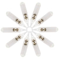 10-pack replacement rattle tubes with metal ball ends