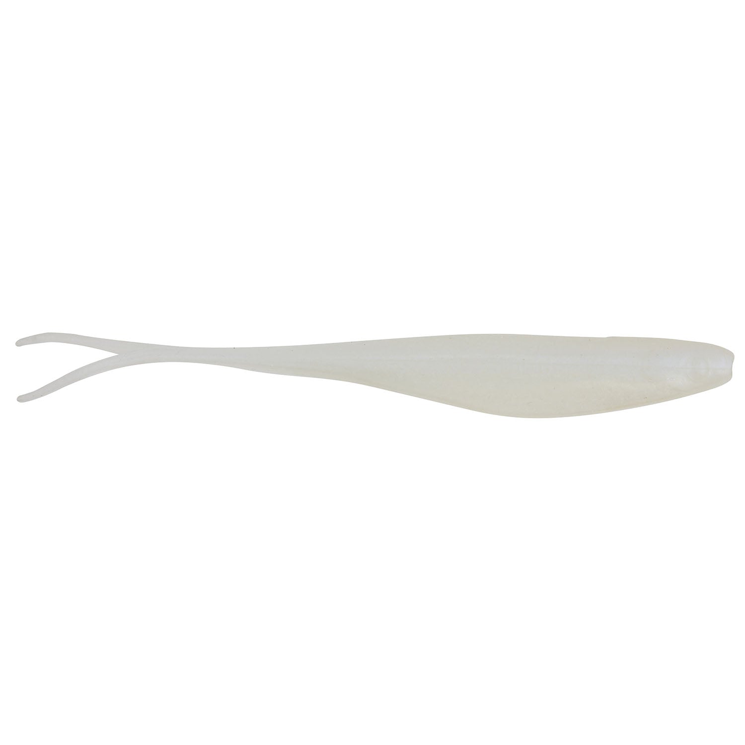 Scented jerk shad lure, light gray translucent body with pale tail