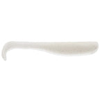 Slim swimbait lure, light pearl translucent with fine speckled shimmer