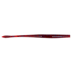 Fishing soft plastic worm lure, red and purple speckled body