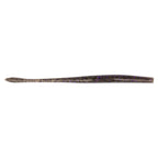 Fishing soft plastic worm lure, gray and purple speckled body