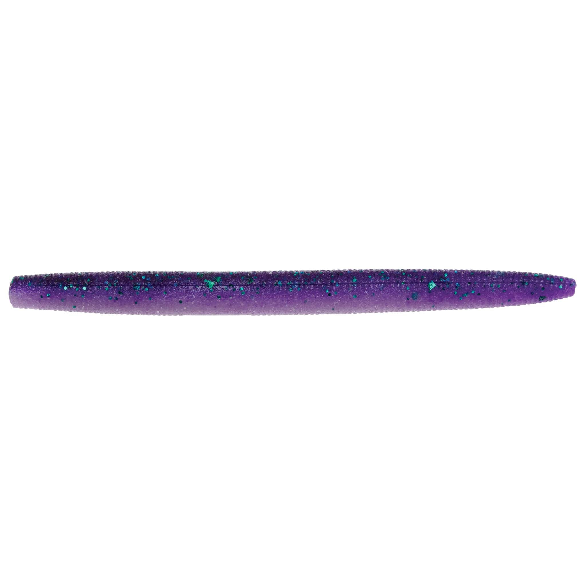 ZinkerZ fishing lure, slender purple bait with fine speckling and a pointed tip.