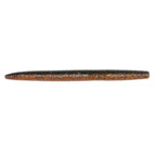 ZinkerZ fishing lure, slender orange-brown speckled bait with tapered ends.