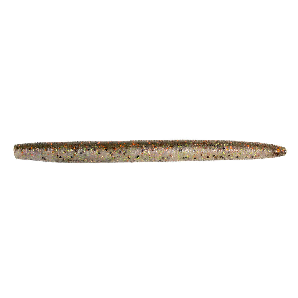 ZinkerZ fishing lure, slim tan-brown speckled bait with smooth tapered shape.