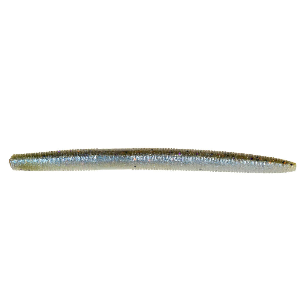 ZinkerZ fishing lure, slender silvery light-blue bait with subtle greenish tint.