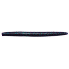 ZinkerZ fishing lure, slender dark blue bait with teal speckles and tapered ends.