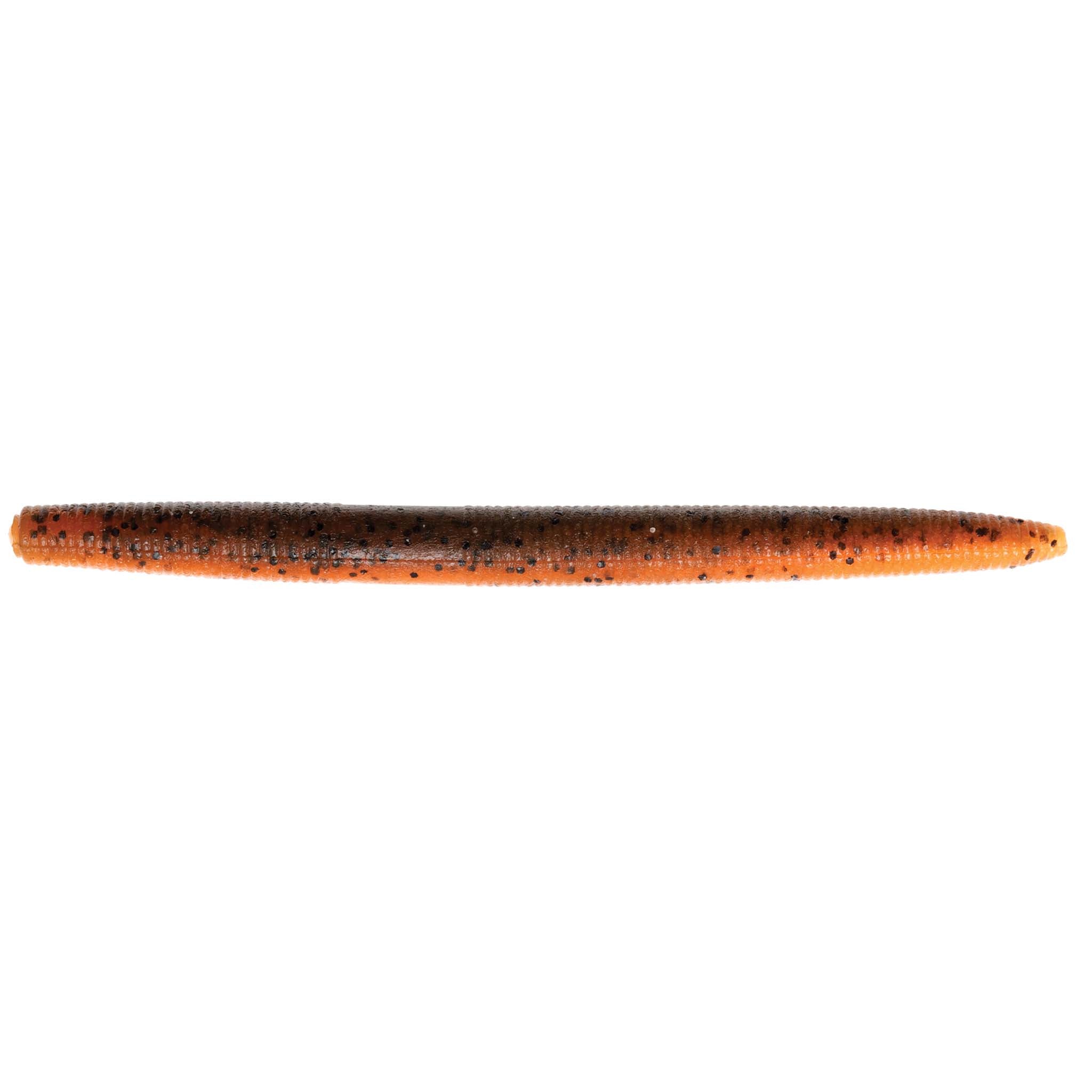 ZinkerZ soft plastic craw lure, orange body with dark speckles and darker head