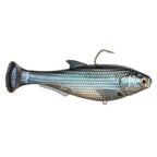 Shadtron LT fish-shaped fishing lure with blue-gray body, dark tail, and rear hook