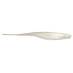 StreakZ soft plastic fishing lure, translucent white body with slender tail