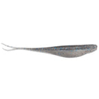 StreakZ 3.75 soft fishing lure, speckled gray translucent body with fork tail